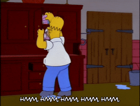 Homer Simpson searching