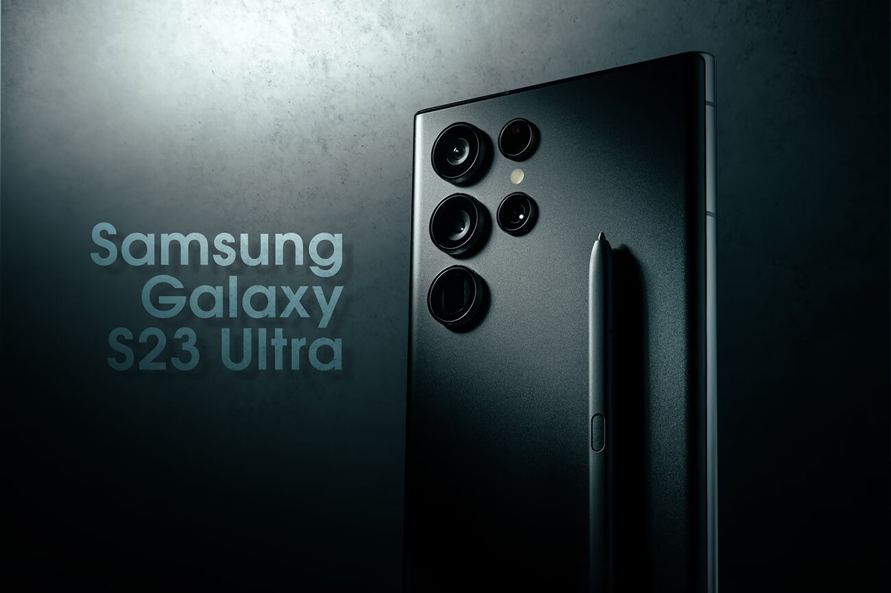 Bannière de présentation du Galaxy S23 Ultra