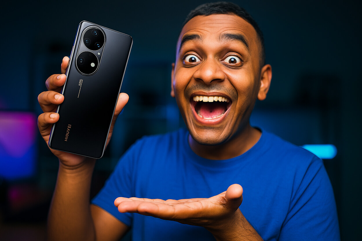 Bannière promotionnelle du Huawei P50 Pro en promotion chez Easycash
