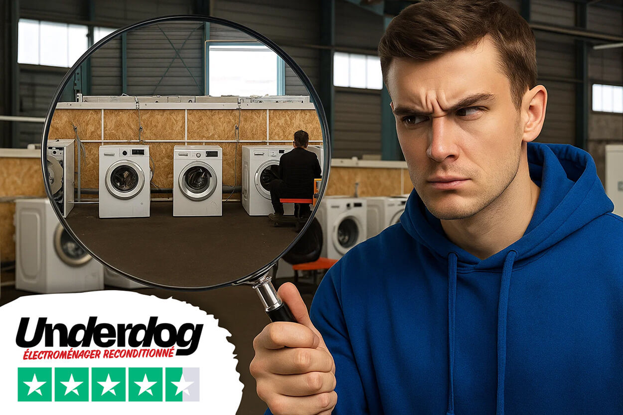 Expert Reepeat en train de passer l'atelier Underdog à la loupe. Bannière générée par IA.